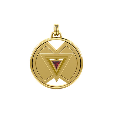 Symbol Of Femininity Solid Yellow Gold Pendant by Sibylle Grummes GPD1239
